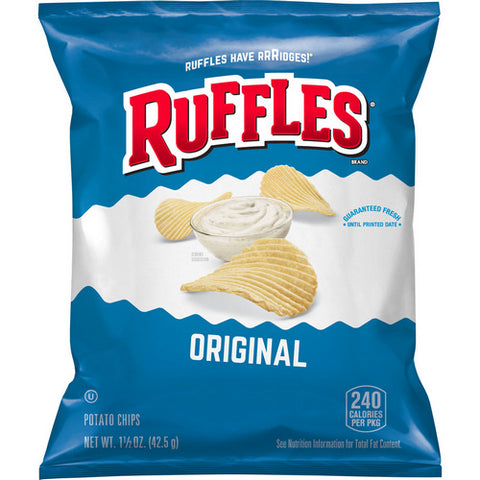 Ruffles, Original Potato Chips, 1.5 Oz (Case Of 64)