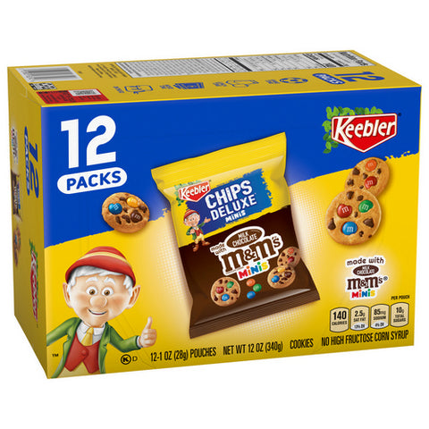 Keebler, Rainbow M&M's Cookies Caddie Tray, 12 Oz (Case Of 4)