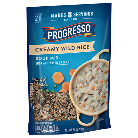 Progresso, Creamy Wild Rice Soup Mix Family Size, 6.5 Oz (Case Of 6)