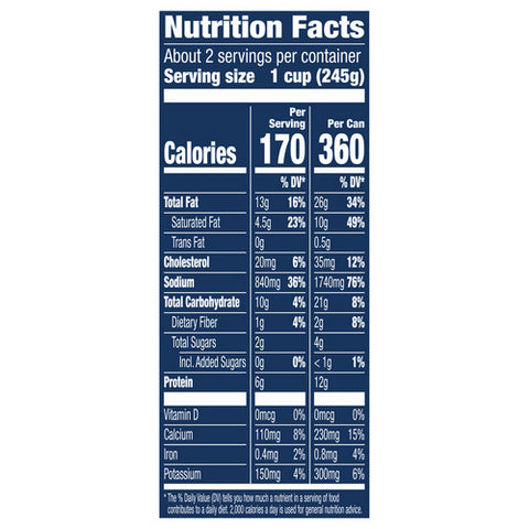 Progresso, Rich And Hearty Broccoli Cheese With Bacon Soup, 18 Oz (Case Of 12)