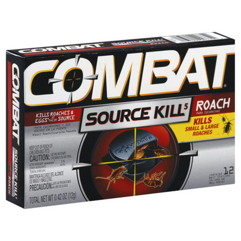 Combat, Source Kill Roach Bait Stations, .42 Oz (Case Of 12)