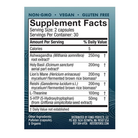 Host Defense, Mycobenefits Mood, 60 Capsules