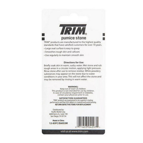 Trim, Neat Feet Easy To Grip Oval Pumice Stone, 1 Count Trim