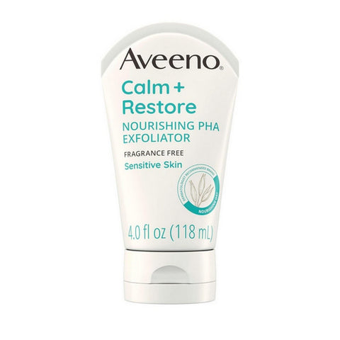 Calm And Restore Nourishing PHA Exfoliating Facial Cleanser Face Wash 4 Oz by Aveeno