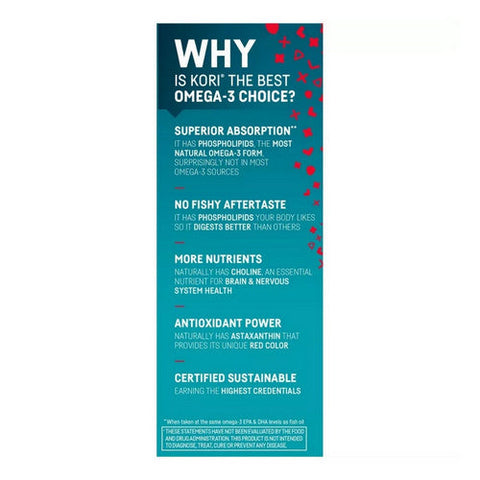 Kori, Krill Oil Superior Omega-3, 1200 Mg, 30 Softgels Kori
