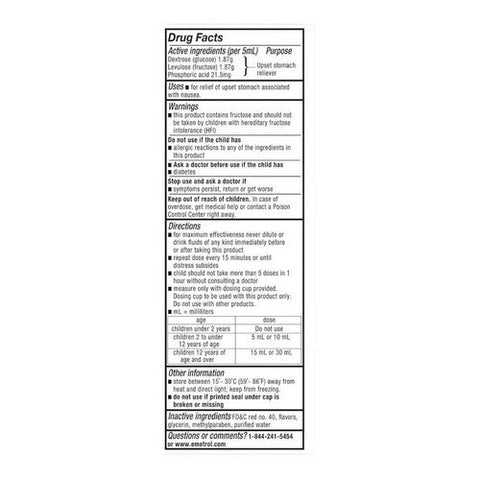 Emetrol, Children'S Rapid Nausea Relief Liquid Mixed Berry, 4 Oz Emetrol