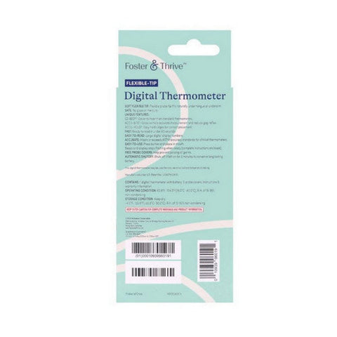 Foster And Thrive, Flexible Trip Digital Thermometer, 1 Count Foster And Thrive