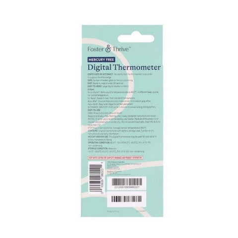 Foster And Thrive, Digital Thermometer, 1 Count Foster And Thrive