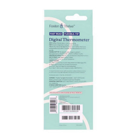 Foster And Thrive, Fast Read Digital Thermometer, 1 Count Foster And Thrive
