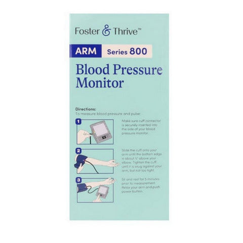 Foster And Thrive, Arm Series 800 Blood Pressure Monitor, 1 Count Foster And Thrive