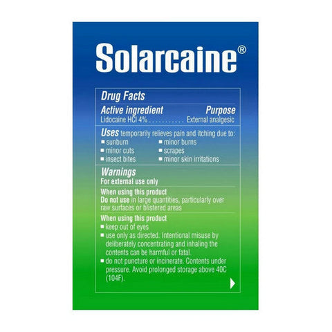 Solarcaine, Burn Pain Relief With Max Lidocaine, 4 Oz Solarcaine