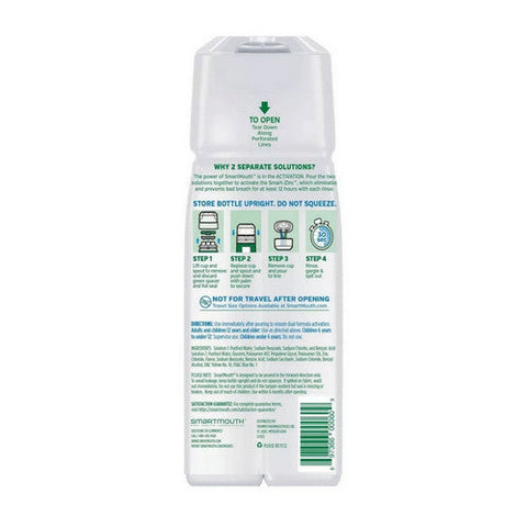 Smartmouth, Original Zinc Activated Breath Rinse Fresh Mint, 16 Oz Smartmouth