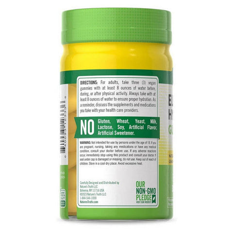 Nature's Truth, Electrolyte Hydration Gummies Natural Lemon, 30 Count Nature's Truth