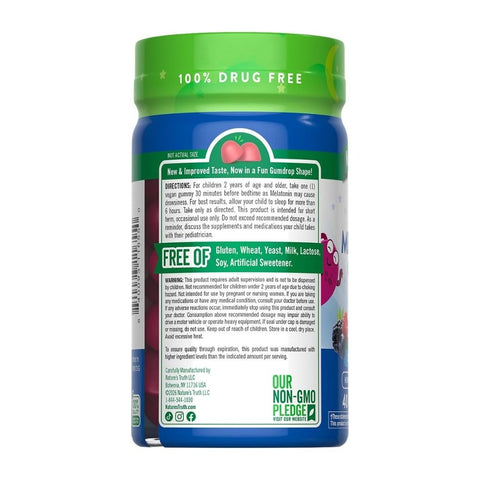 Nature's Truth, Just 4 Kidz Sleep Melatonin Gummies Natural Cherrylicious, 40 Count Nature's Truth