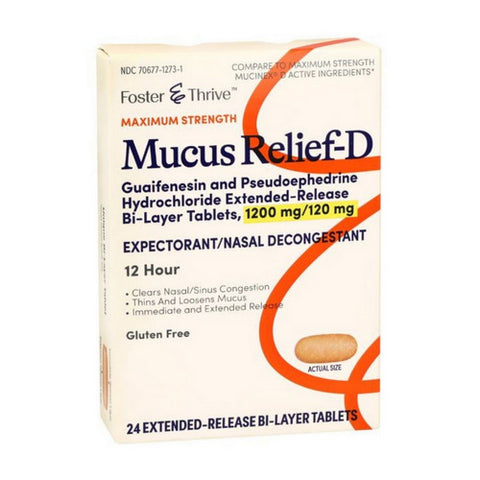 Mucus Relief-D 24 Count by Foster And Thrive