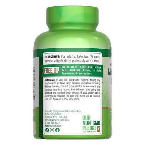 Nature's Truth, Magnesium Citrate, 250 Mg, 60 Count Nature's Truth