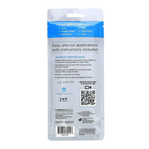 StrengthTape, StrengthTape Foot And Ankle Kinesiology Taping Kit, 1 Count StrengthTape