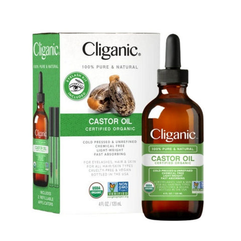 Organic Castor Oil 4 Oz by Cliganic
