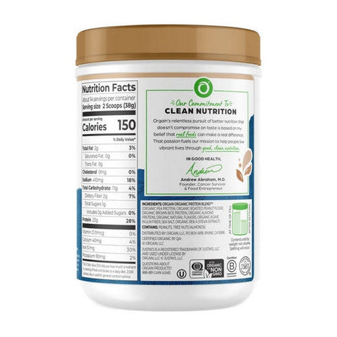 Orgain, Nut Butter Protein Powder Vanilla, 18.7 Oz Orgain