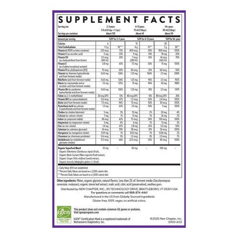 New Chapter, Liquid Multivitamin Orange Mango Flavor, 30 Oz New Chapter