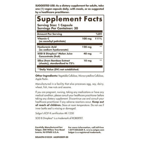 Solgar, Age Defying Nutrition Cellulite Fighter, 30 Veg Caps Solgar