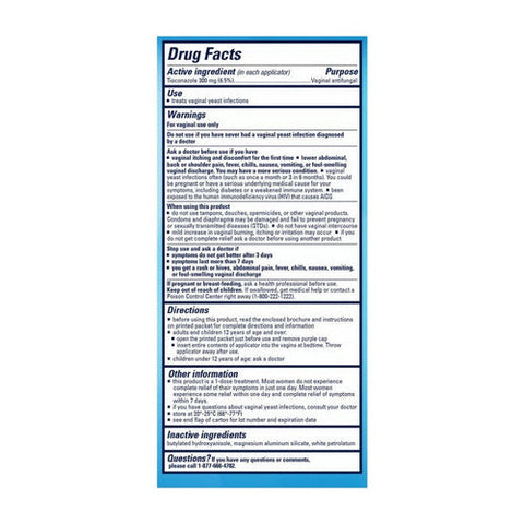 Monistat, 1-Day Treatment Prefilled Antifungal Applicator, 0.16 Oz Monistat