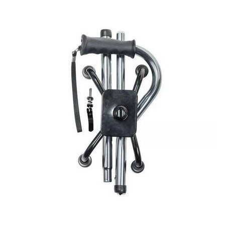 Drive Medical, Folding Quad Cane Small Base Charcoal, 1 Count Drive Medical