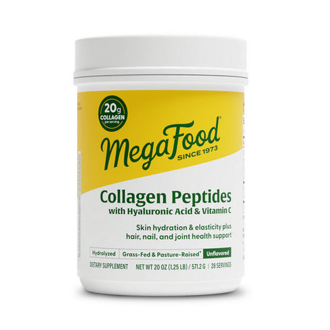 MegaFood, Collagen Peptides With Hyaluronic Acid And Vitamin C, 20 Oz