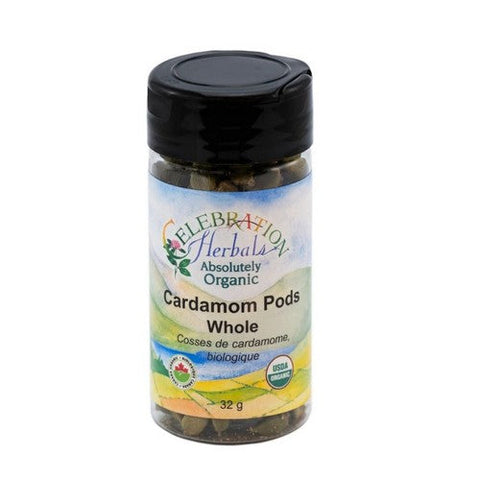 Celebration Herbals, Organic Cardamom Pods Whole Green, 1.76 Oz Celebration Herbals