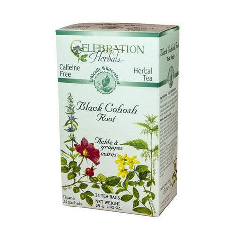 Celebration Herbals, Black Cohosh Root Tea Wildcrafted, 24 Bags