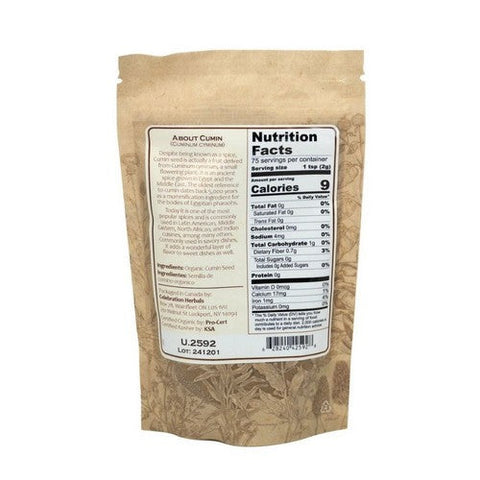 Celebration Herbals, Organic Cumin Seed Powder, 16 Oz Celebration Herbals