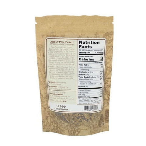 Celebration Herbals, Pau D Arco Bark Cut And Shifted Wildcrafted, 60 Grams Celebration Herbals