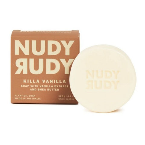 Nudy Rudy, Killa Vanilla Soap With Vanilla Extract and Shea Butter, 4.2 Oz Nudy Rudy
