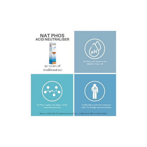 Schuessler Tissue Salts, Nat Phos 6X Acid Neutraliser, 30 Ml Schuessler Tissue Salts