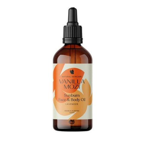 Sunburn Face And Body Oil Lavender 3.3 Oz by Vanilla Mozi