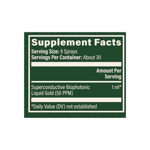 Global Healing Center, Biophotonic Liquid Gold, 1 Oz Global Healing Center