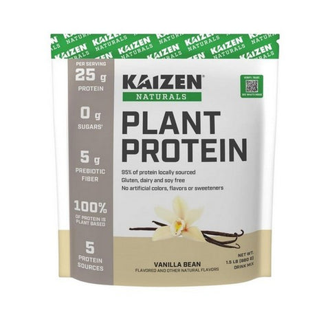 Plant Protein Vanilla Bean 1.5 Lbs by Kaizen Naturals