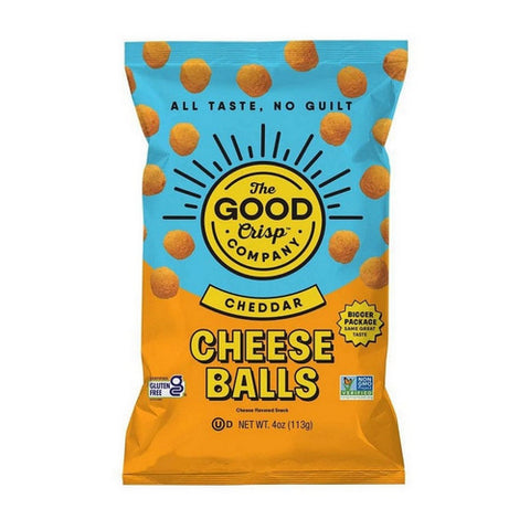 Cheddar Cheese Balls 4 Oz by The Good Crisp Company