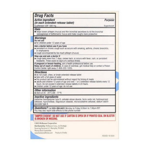 Foster And Thrive, Mucus Relief Extended Release Tablets, 40 Count Foster And Thrive