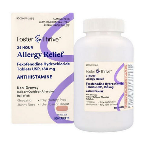 Allergy Relief Fexofenadine 500 Tabs by Foster And Thrive