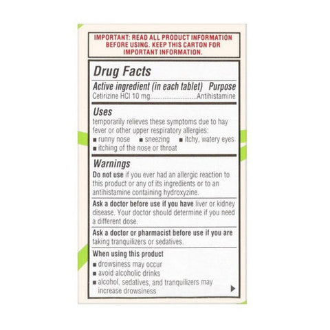 Foster And Thrive, All Day Allergy Cetirizine HCI, 10 Mg, 300 Tabs Foster And Thrive