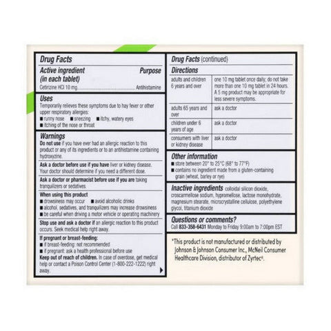 Foster And Thrive, All Day Allergy Cetirizine HCI, 10 Mg, 14 Tabs Foster And Thrive