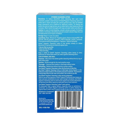 Globe, Hygienic Cleansing Lotion For Men And Women, 3 Oz Globe