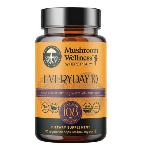 Mushroom Wellness Everyday 10 90 Count by Herb Pharm