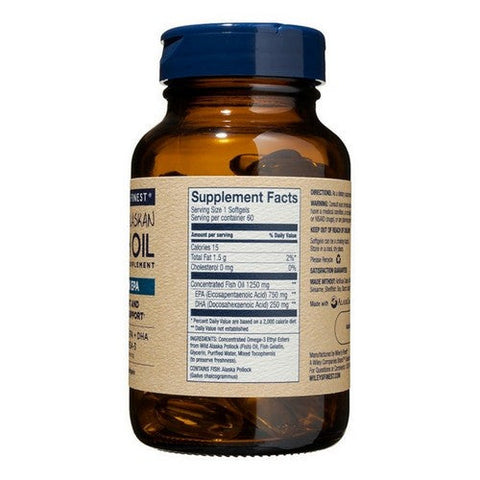 Wiley Wallaby, Wild Alaskan Fish Oil Peak EPA, 60 Softgels Wiley Wallaby