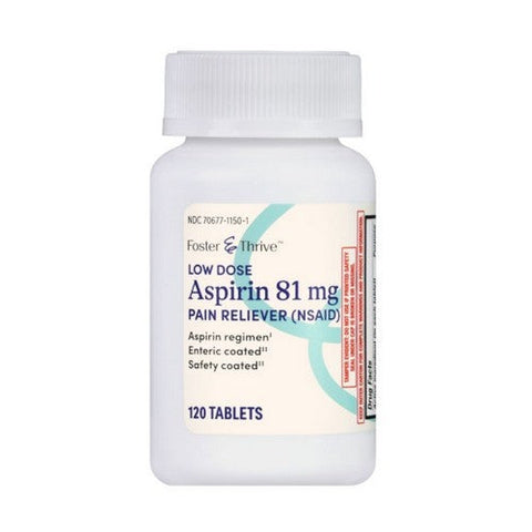 Foster And Thrive, Low Dose Aspirin, 81 Mg, 120 Tabs