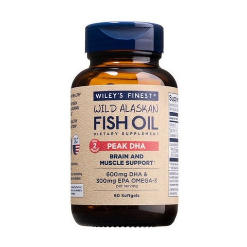 Wild Alaskan Fish Oil Peak DHA And Dose Of EPA 60 Softgels by Wiley's Finest