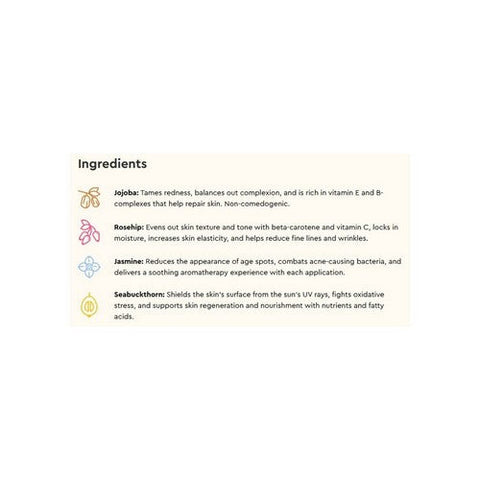 Loumi Skincare, Moisturizing Botanical Face Oil Rose Glow, 0.7 Oz Loumi Skincare