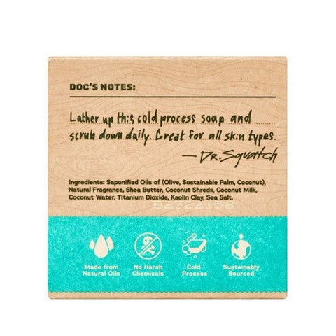 Dr. Squatch, Men's All Natural Bar Soap Coconut Castaway, 5 Oz Dr. Squatch
