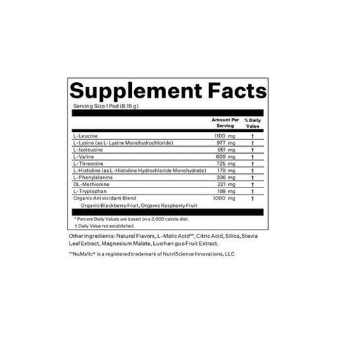 Blueshift Nutrition, Aminos Blackberry Lemon Drink Mix, 10 Count Blueshift Nutrition
